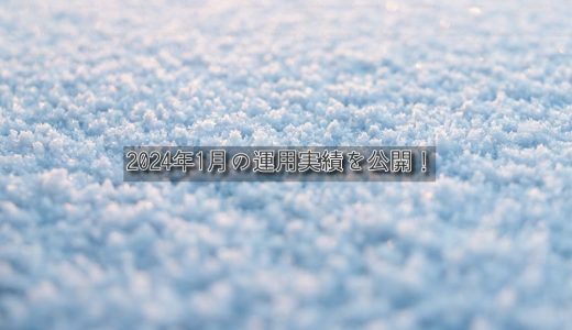 【トラリピ】2024年1月の利益【FIRE進捗】